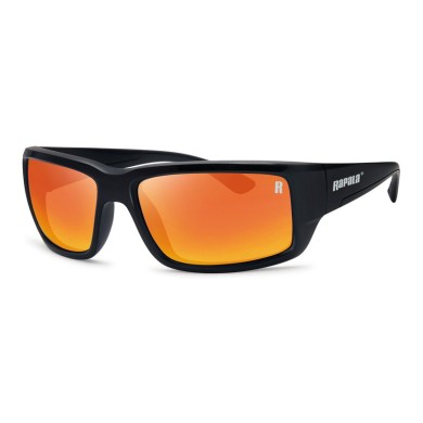 AMBERJACK - Verres miroir rouge I Monture noir mat