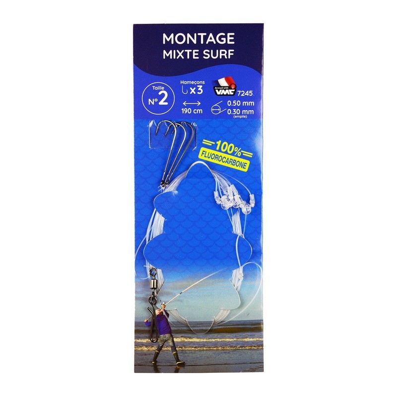 Montage Ragot 3 Hook Mixed Surf Rig-