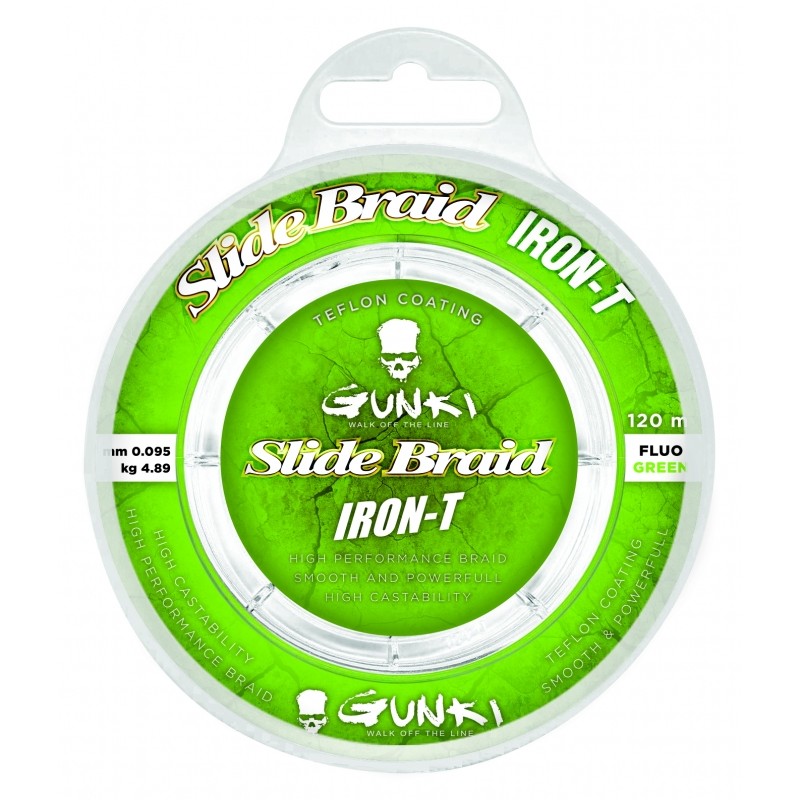 Gunki Slide Braid Iron T 120 Fluo Green