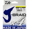 Daiwa J Braid X4 Tresse Jaune - 270M