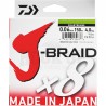Daiwa J Braid X8 Tresse Multicolor - 500M