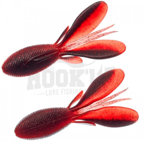 environ 11.43 cm 5 Packs New Yum Astuce Toad Bass Frog 4.5 in pastèque rouge flocon YTT402