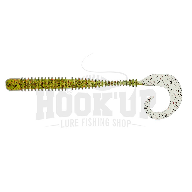 Illex Ring Curly Worm 4" Watermelon RB