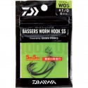 Daiwa Bassers Worm Hook WOS Saq Sas Packaging