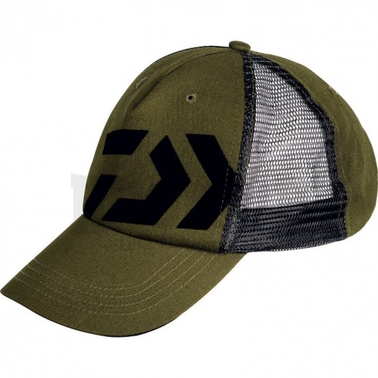 Daiwa Trucker Cap Khaki Black Logo