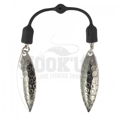 Scratch Tackle Twin Blade Hammered Silver