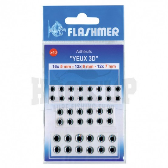 Flashmer Yeux 3D Argent