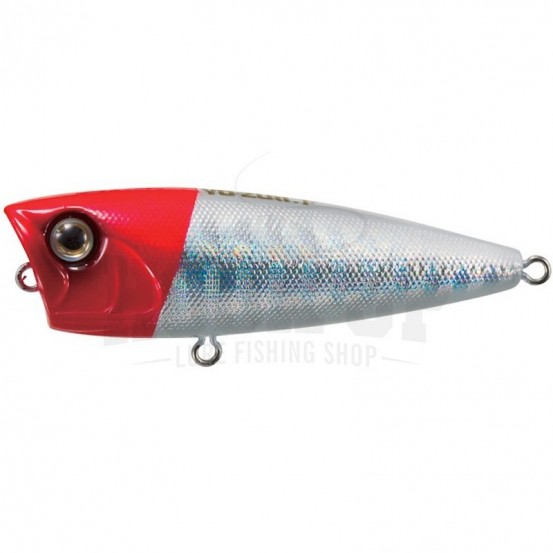 Yo-Zuri Eba Popper 50 BLANC TETE ROUGE (SHRH)