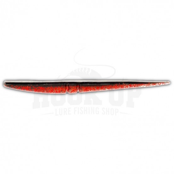Lunker City Slug Go 6" 113 BLACK RED FLASH