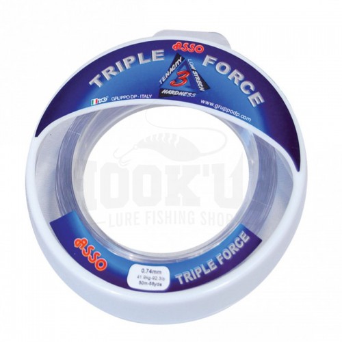 Asso Nylon Triple Force Gris 50M Main