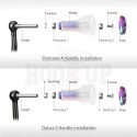 Gomexus Colorful TPE Power Knob pour Shimano Daiwa Spinning et Casting