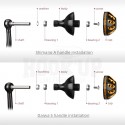 Gomexus Power Knob Black Gold 35-38mm pour Shimano et Daiwa Spinning