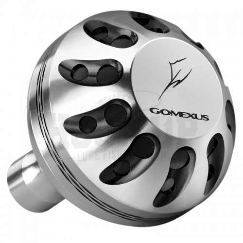 Gomexus Power Knob Silver Black 35-38mm pour Shimano et Daiwa Spinning