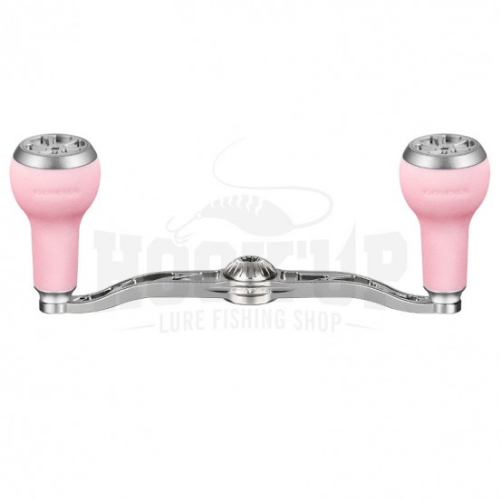 Gomexus Alu Silver Power Handle 120mm avec TPE Knob pour Shimano Daiwa Abu Garcia Casting