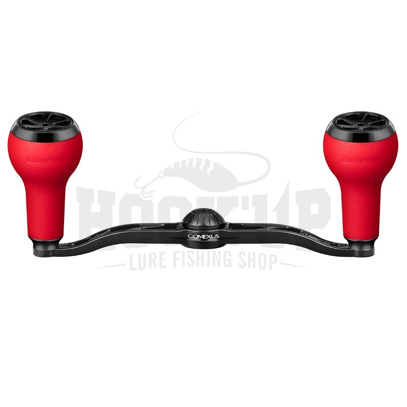 Gomexus Alu Black Power Handle 120mm avec TPE Knob pour Shimano Daiwa Abu Garcia Casting