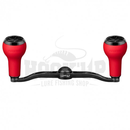 Gomexus Alu Black Power Handle 120mm avec TPE Knob pour Shimano Daiwa Abu Garcia Casting