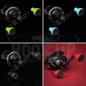 Gomexus Alu Black Power Handle 100mm avec TPE Knob pour Shimano Daiwa Abu Garcia Casting