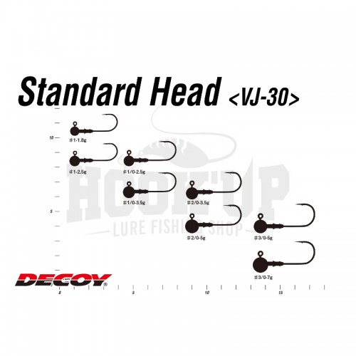 Decoy VJ 30 Standard Head Sizes