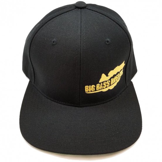 Big Bass Dreams Logo Classic Snapback Black Gold