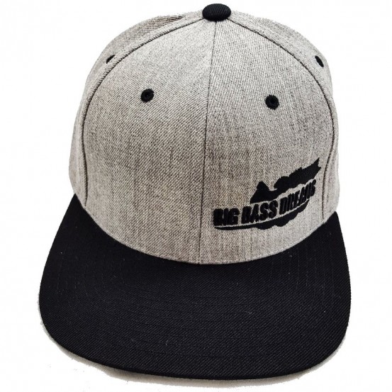 Big Bass Dreams Logo Classic Snapback Heather Black