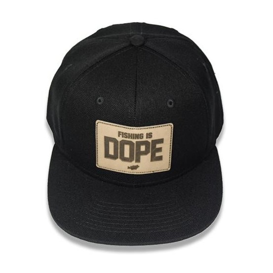 Big Bass Dreams Signature Series "Fishing is DOPE" Snapback Black