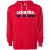 Big Bass Dreams "Catch Fish Not Feelings" Red Hoodie