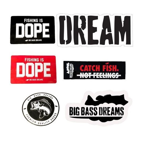 Big Bass Dreams Autcollants Pack
