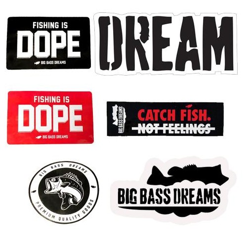 Big Bass Dreams Autcollants Pack