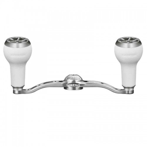 Gomexus Alu Silver Power Handle 100mm avec TPE Knob pour Shimano Daiwa Abu Garcia Casting
