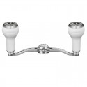 Gomexus Alu Silver Power Handle 100mm avec TPE Knob pour Shimano Daiwa Abu Garcia Casting