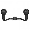 Gomexus Alu Black Power Handle 100mm avec TPE Knob pour Shimano Daiwa Abu Garcia Casting