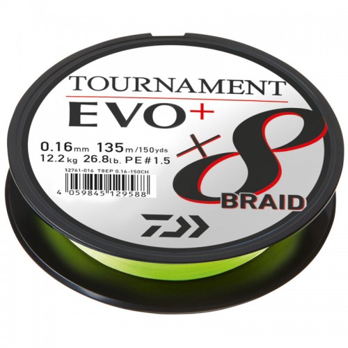 Trenza Daiwa Tournament 8 EVO + Verde Oscuro - 135M