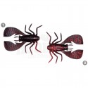 BLACK BACK CLEAR RED