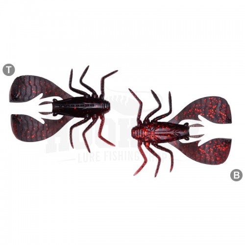 BLACK BACK CLEAR RED