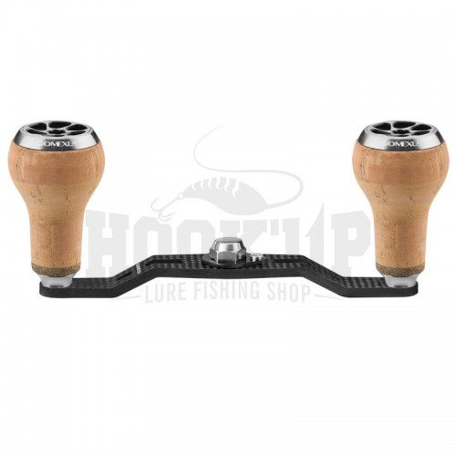 Gomexus Carbon Reel Handle 105mm pour Shimano Daiwa Abu Quantum Lew's Casting