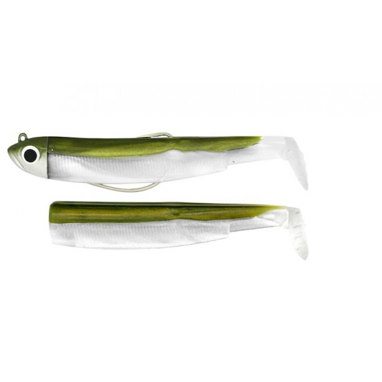 Fiiish Black Minnow Combo 90mm/3.5" - 1 monté + 1 corps de rechangeCouleurs:Shore - 5g - Khaki