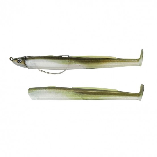 Fiiish Black Eel Combo 110mm/4" - 1 monté + 1 corps de rechangeColor:Shallow - 4g - Khaki