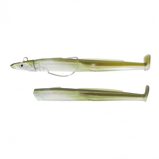 Fiiish Black Eel Combo 200mm/8" - 1 montado + 1 cuerpo de recambioColores:Shore - 50g - Caqui