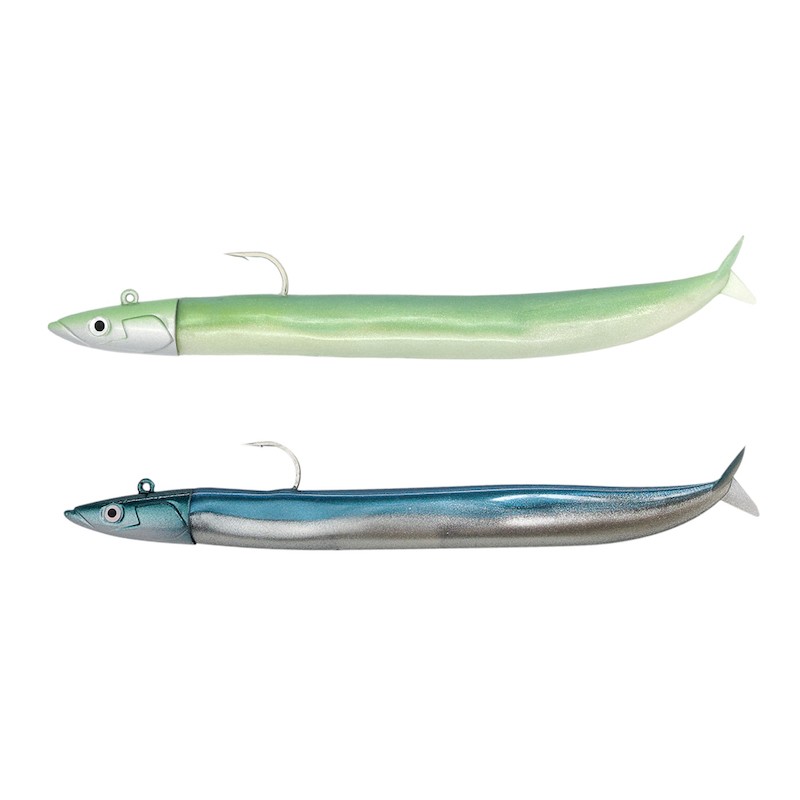 Fiiish Crazy Sand Eel Double Combo 100mm/4" - 2 montés - Imagen 2 de 5