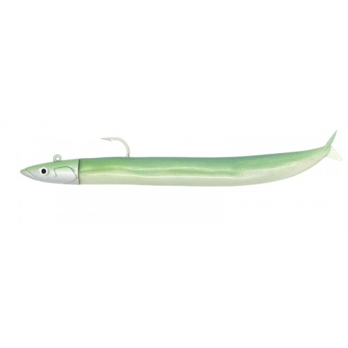 Fiiish Crazy Sand Eel Combo 150mm/6" - 1 monté + 1 corps de rechangeColor:Off Shore - 20g - Pearl Green