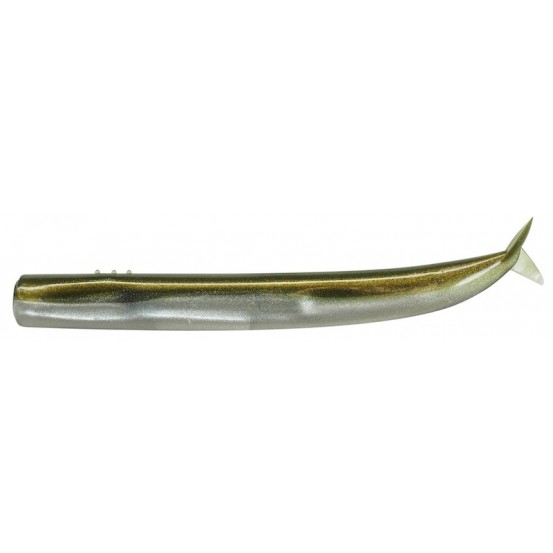 Fiiish Crazy Sand Eel 180mm/7" - 3pcs/pkColor:Khaki - 3pcs/pk