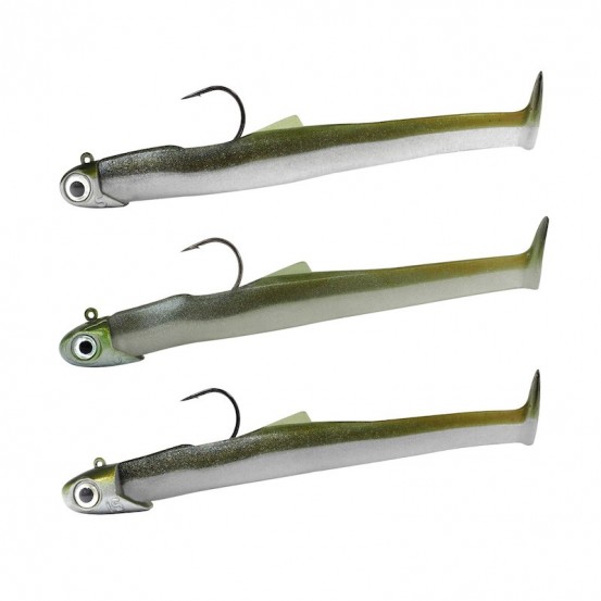 Fiiish Mud Digger Combo 90mm/3.5" (5g+10g+15g montés)Color:5g/10g/15g - Khaki
