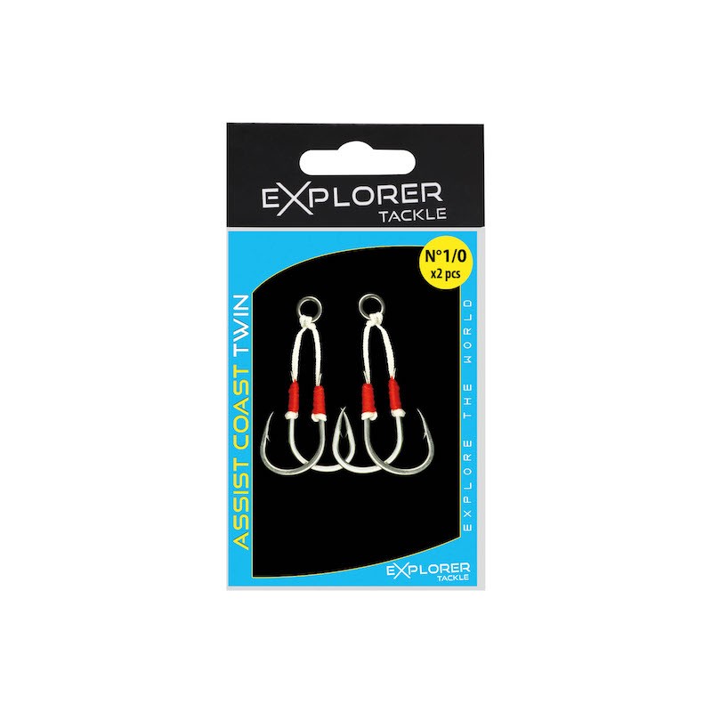Explorer Tackle Assist Coast Double - 2pcs/pk - 65lbs - Imagen 6 de 7