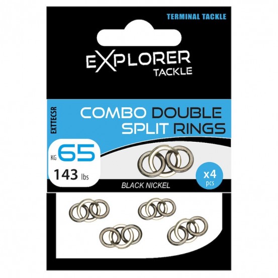 Explorer Tackle Combo Split Doble Anillo - 4pcs/pk