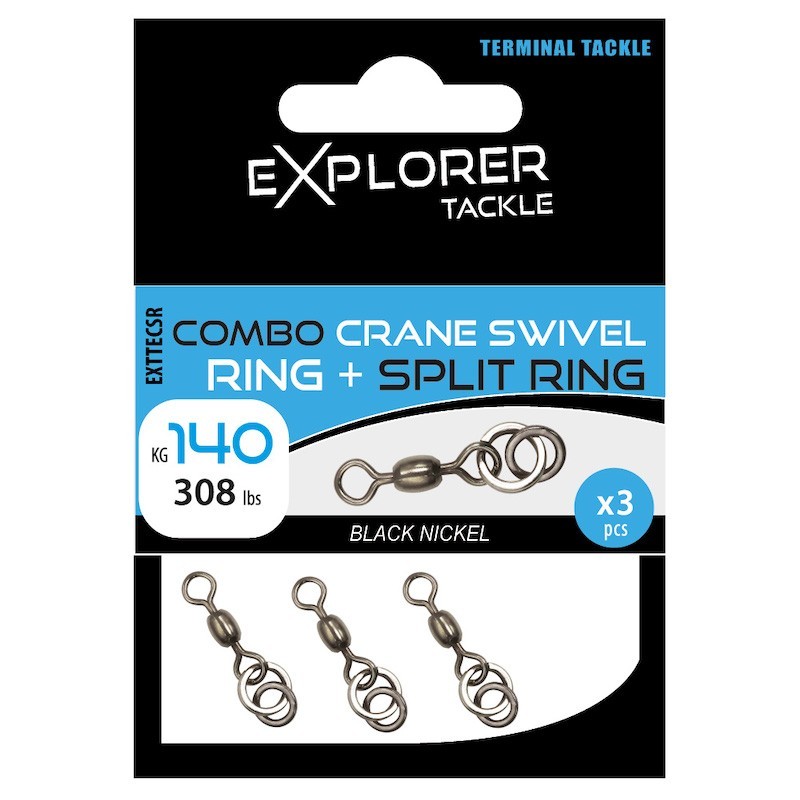 Explorer Tackle Combo Crane Swivel Ring Split Ring