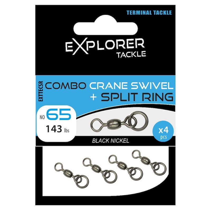Explorer Tackle Combo Crane Swivel Split Ring