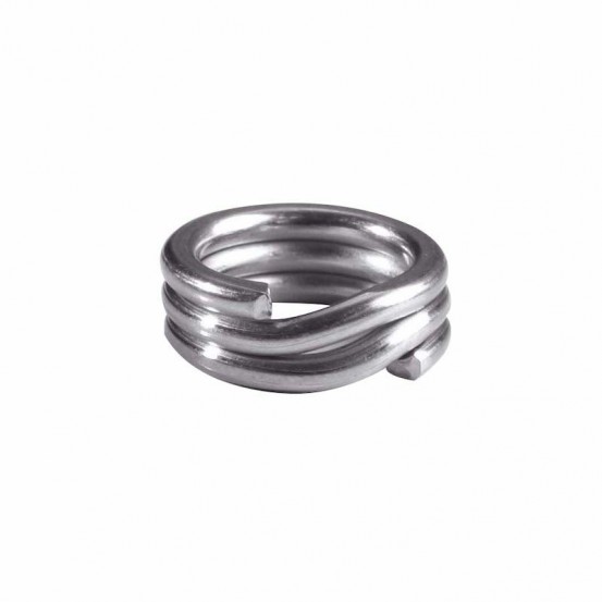 Flashmer Anillos Rompedores Triples de Acero Inoxidable - 10pcs/pk