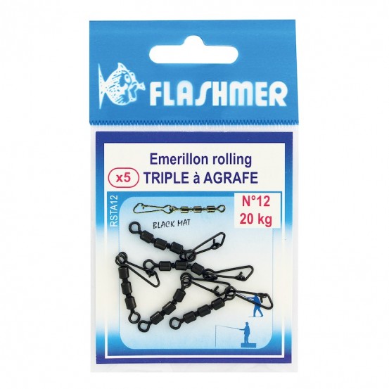 Flasmer Emerillon Rolling Triple Staple - 5pcs/pk