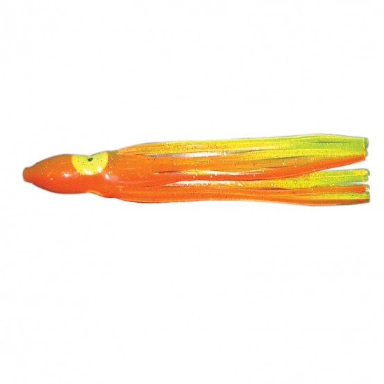 Flashmer Octopus Bait - 12cm - 5pcs/pkColor:JAUNE/ORANGE - 5pcs/pk