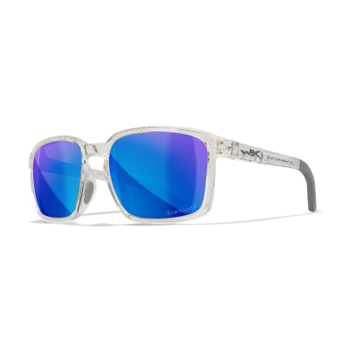 Wiley X Gafas Polarizadas Alfa Captivate Espejo Azul/Marco Cristal Transparente Brillante Wiley X Gafas Polarizadas Alfa Captivate Espejo Azul/Marco Cristal Transparente Brillante